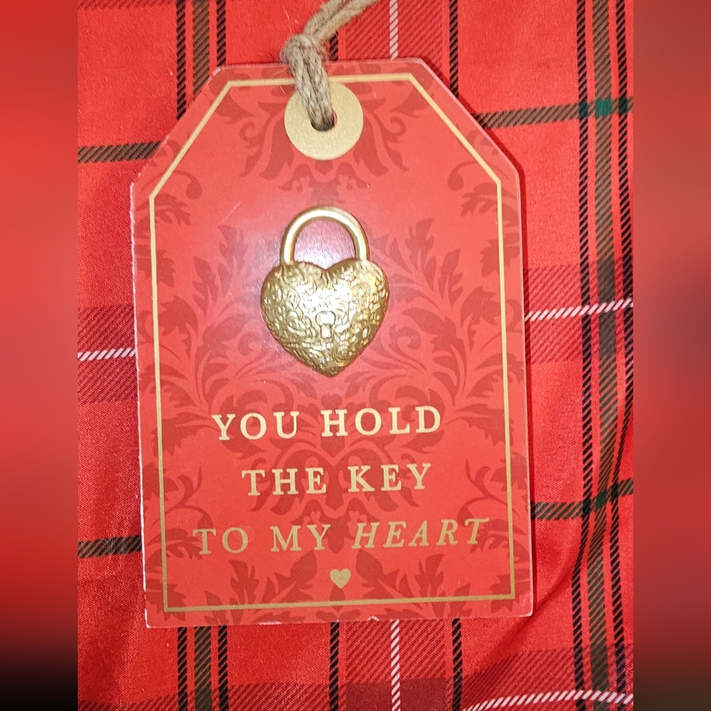 Valentines "You hold the key to my heart " wood plaque 5"X8"